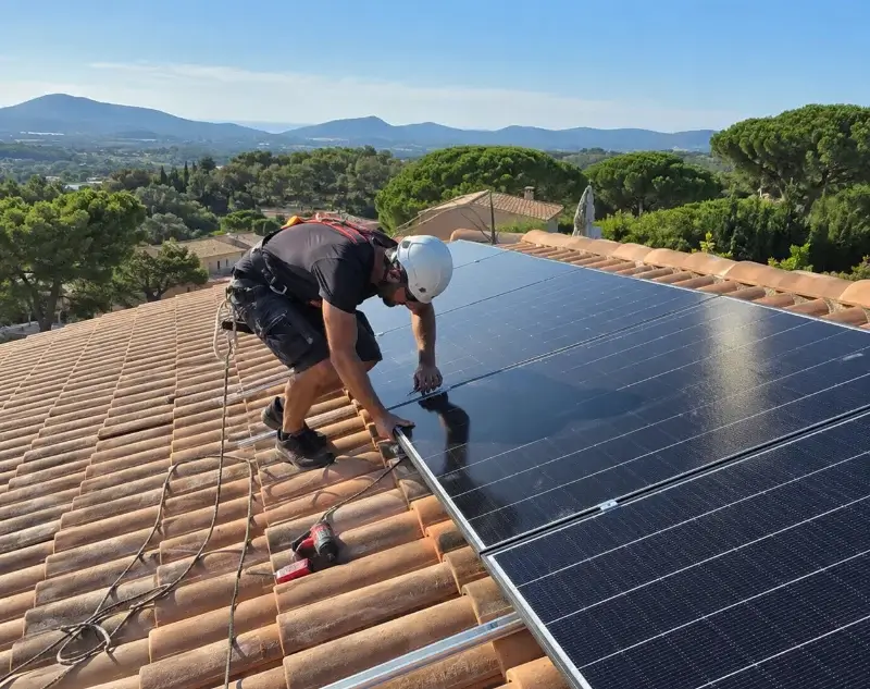 Installateur panneaux solaires Les Baux-de-Provence — pose photovoltaïque sur toiture