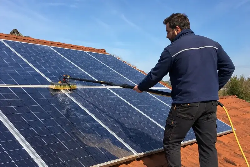 Nettoyage et entretien de panneaux solaires aux Baux-de-Provence