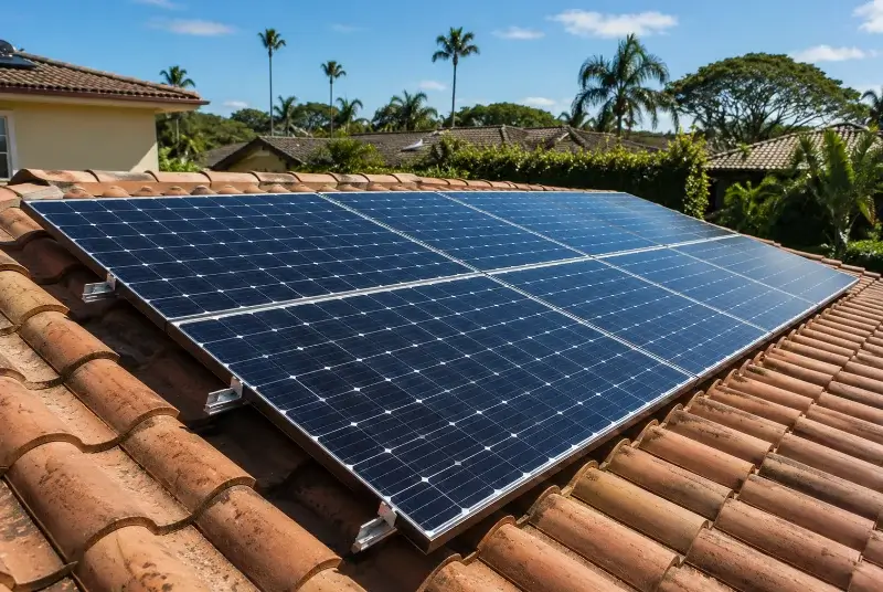 Installation de panneaux solaires aux Baux-de-Provence
